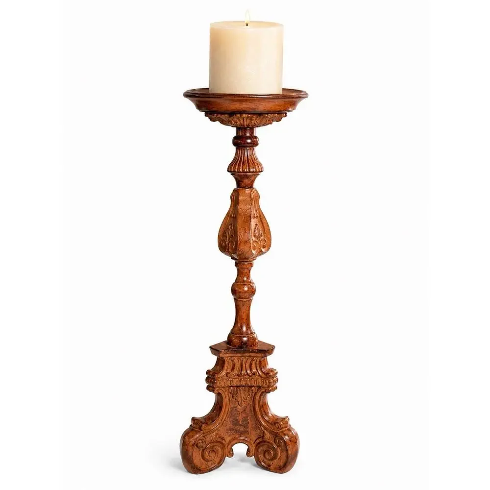 Victorian Cast Metal Candle Pedestal Stand